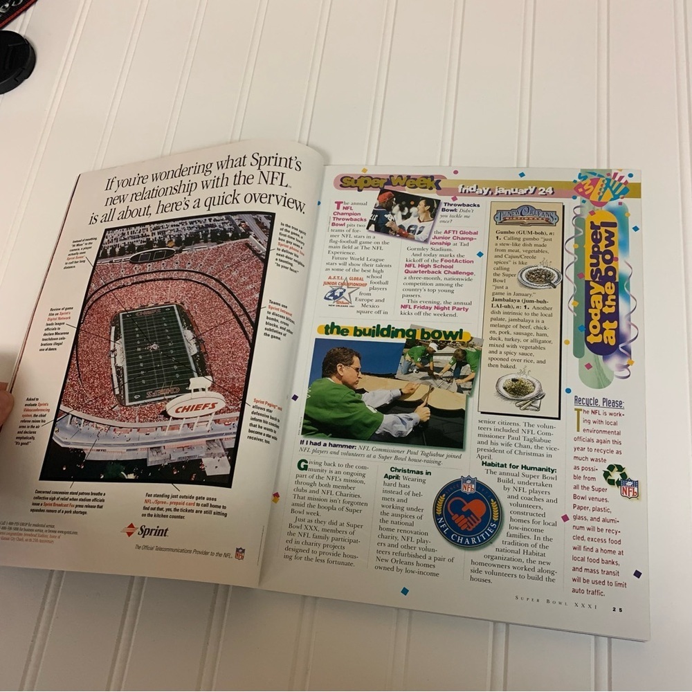 Super Bowl XXXI Official Game Program - Picture 5 of 7